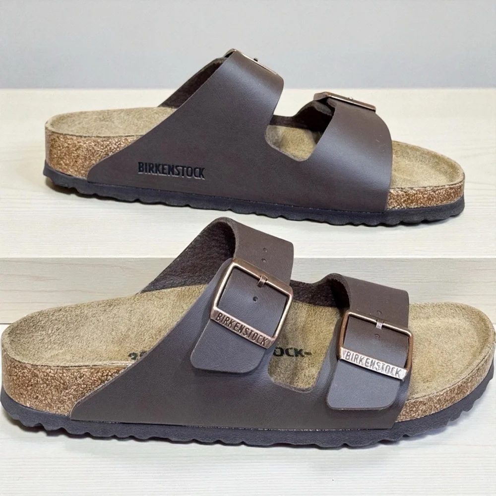 Birkenstock Birko-Flor Dark Brown Sandals